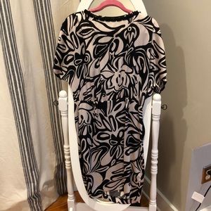 Trina Turk black print dress